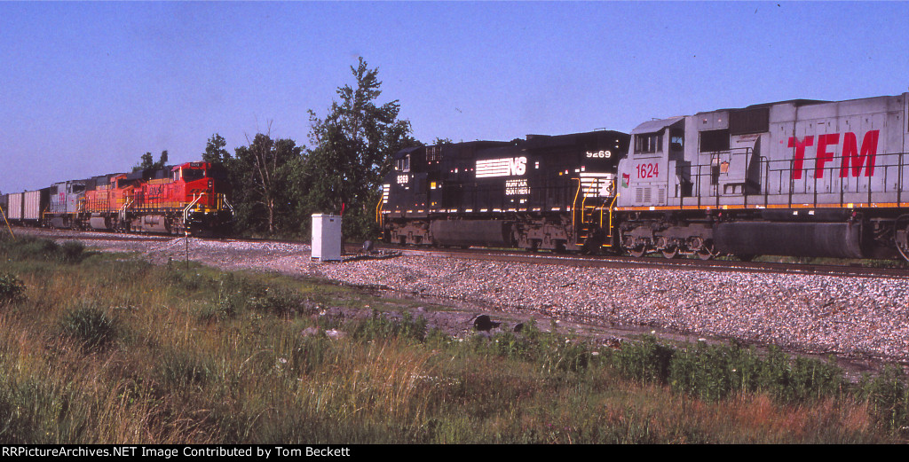 Coal train meet with H train 